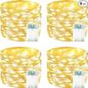 60 LED Fairy Lights Battery Operated with Timer, 20FT Waterproof Twinkle Lights Indoor Outdoor, Cuttable String Lights for Bedroom, Wedding, DIY, Centerpiece, Christmas Decorations (Warm White), 3 Pack