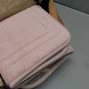 Pink Bathroom Rug Set of 2 Memory Foam Bath Mat and U-Shaped Contour Toilet Rug Non Slip Washable Floor Mats Soft Absorbent Plush Microfiber Shower Tub Bathrug Blush,32"x20"+24"x20"