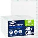 Heavy Duty Underpads 40"X60" Super Sized Chucks Pads 270 Grams Disposable Bed Pads with Strength Cloth Backing Extra Absorption Pads for Incontinence (100X152CM, 15 Count, Discreet Packaging)