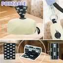 Hands Free Dog Leash, Comfort Padded Adjustable Belt, Smooth Rotating Clip, Non-Slip Strong Pet Training Lead, 8FT for Small Medium Large Dogs Walking Training(Purple Black)