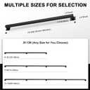 10FT Stair Railing Indoor, Black Metal Wall Mounted Handrail for Stairs, 500lbs Load Capacity Industrial Pipe Hand Rails for Indoor Stairs/Outdoor Use/Home/Loft/Porch/Deck, Rust-Resistant (Iron 10FT)
