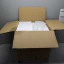 Aitjunz 25" Tall Modern Nightstand with Charging Station, 23.6'' Wide Wood Bedside Table w/2 Storage Drawers, Large Mid Century End Table for Bedroom, Living Room, Curved Profile Design, White