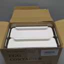 Large Capacity Egg Holder for Refrigerator, Egg Storage Container Organizer Bins, Stackable Clear Plastic Storage Egg Organizer with Handles, Household Egg Holder for Fridge(2 Layer)