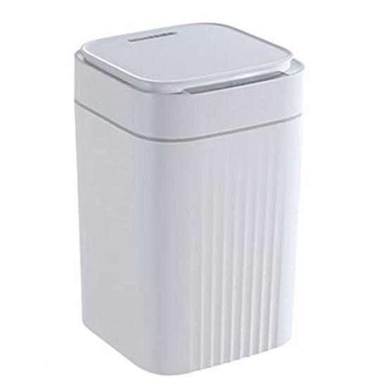 BURLAND 3.2 Gallon Automatic Touchless Motion Sensor Trash Can, Smart Home Electric Trash Cans for Bathroom, Living Room, Kitchen and Office, Gray