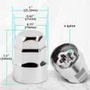 M121.25 Wheel Locking Nuts, Height 1.27" Cone Seat Replacement for GR86 EX35 EX37 M56-5 Locks and 2 Key,Anti-Theft Tire Lock Nut