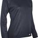 Polarmax Women's Double Base Layer Long Sleeve Crew Tee (Black, Small)