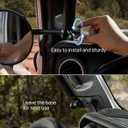 JOYTUTUS Doors off Mirrors Compatible with 2018-2023 Wrangler JL & 2020-2023 Gladiator JT, Off-Road Rearview 6 Inch Mirror with Ball Adapter, Broad Vision, No Shaking, Us Flag Pattern
