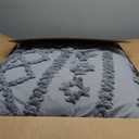 Bedsure Tufted Boho Comforter Set King Size - Grey Boho Bed Set, GentleSoft 3 Pieces Farmhouse Shabby Chic Embroidery Bedding, Gifts for Woman, Soft Jacquard King Comforter for All Seasons (17 - Grey - Elegant)