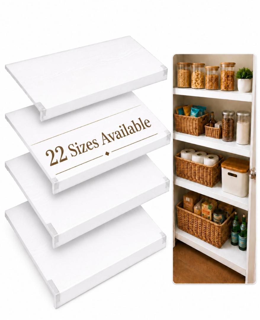 Wire Shelf Covers for Pantry Wire Rack Covers for Shelves 42" Wx12 D-4PCS