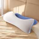 isuke Cervical Neck Pillow for Sleeping, Contour Memory Foam Pillow, Ergonomic Neck Support Cooling Pillow for Side Back Stomach Sleepers with Washable Removable Pillowcase