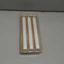 GenSwin Flameless White Taper Candles Flickering with 10-Key Remote, Battery Operated Led Warm 3D Wick Light Window Candles Real Wax Pack of 6, Christmas Home Wedding Decor(0.78 X 9.64 Inch)