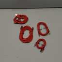 etguuds USB A to USB C Cable 5-Pack (3/3/6/6/10 ft), Fast Charging Type C Charger Cord for iPhone 17 16 15 Pro Max Plus Air, Samsung Galaxy S25 S24 S23 S22 S21 S20 A56 A17 A16, Pixel, Moto G, Red