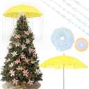 Novabright April Spring Tree Topper Decorations April Showers Bring May Flowers Decorations Yellow Umbrella with Garland and Ribbon for Home Classroom Office Easter Party Decor DIY Crafts