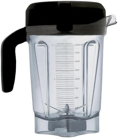 Blender Pitcher 64oz Low-Profile, Compatible with Vitamix 750 5000 5200 5000 6300 7500 Vm0102 Vm0103 Vm0197 E310 Classic/Commercial/Professional Series etc Blender, Blender jar cup