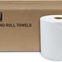 GEN Hardwound Roll Towels - White, 8-Inch x 800 ft, 6 Rolls/Carton
