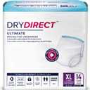 Dry Direct Ultimate Protective Underwear, Soft Cloth-Like Adult Diapers, Max Absorbency Disposable Incontinence Protection - X-Large (Pack of 14)