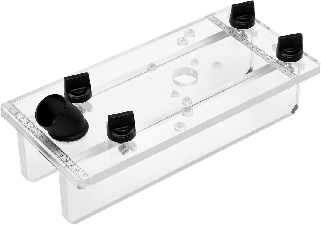 495246 Template Routing Aid Compatible with festool of-FH 2200,Precision Routing Aid Compatible with festool of 900/of 1010/of 1400/of 2200. Integrated Ruler & Adjustable Fence & Dust Extraction Port