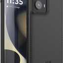 TUDIA for Motorola Edge 2024 Case 5G - [Merge] [Military Grade] Dual Layer Shockproof Slim Heavy Duty Moto Edge 2024 Cases - Matte Black (Basic)