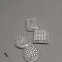 Queekay 8 Pcs Carpet Protector Spiked Plastic Caster Cups Round and Square Comfortable Touch Caster Cup Spiked Furniture Protector for Sofas, Tables, Chairs Offices Bookcases Other