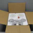 2-Light Vanity Lights, Brushed Nickel Bathroom Light Fixture with Striped Textured Milky White Glass Shade, E26 Modern Vanity Lighting Fixture for Bathroom Wall Sconce Light Over Mirror