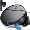 Robot Vacuum and Mop Combo, 2300Pa Strong Suction, 2-in-1 Dust Box and Water Tank, Works with Alexa/Google Assistant, Long Runtime, Schedule, Quiet, Ideal for Hard Floors, Low-Pile Carpets and Pets