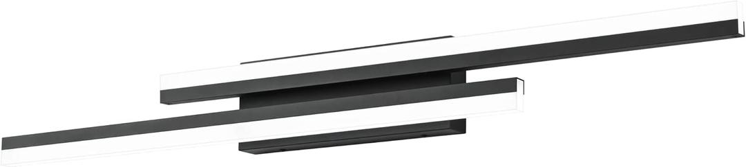 PRESDE 40" LED Bathroom Vanity Light, Modern Black Wall Bar Fixture Over Mirror Dimmable (Black-Dimmable)