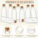 Talandale 50 Pcs 4 oz Potion Bottles with Cork - Clear Plastic Sand Art Bottles for DIY Wedding Party Favors