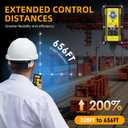 NEWTRY 2 in 1 Crane Remote, 12V Wireless Crane Remote Wire Dump Trailer Remote Control Industrial Controller Hoist Truck Up-Down Switch Control Station