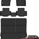 GINOWY-Floor Mats & Cargo Liner Set for Mazda 2024 2025 2026 CX-90 & CX90 PHEV (Fit for 7 & 8 Seats), TPE All Weather Mats Floor Liners Waterproof Trunk Mat Car Accessories CX90