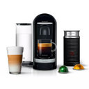 Nespresso ≈ Plus Deluxe Coffee and Espresso Maker by Breville, Piano Black with Aeroccino Milk Frother