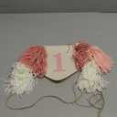 1st Birthday High Chair Banner,Pink Tassel Theme Banner For Girl,1st Birthday Photo Backdrop,Wall Hangings Decorative for Kids Bedroom Nursery Party Holiday Classroom Decoration (pink)
