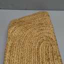 Chardin home Hand Woven Natural Jute Braided Rug  2x5 Runner Oval| Rustic Boho Farmhouse Style | Solid Natural Fiber Rug for Hallway, Entryway, Kitchen, Bedroom, Dining Room, Study, Office