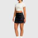 SANTINY Golf Skirts for Women 4 Pockets with Short High Waisted Stretchy Tennis Skirt Athletic Skorts for Woman Casual Summer (Gray, S)