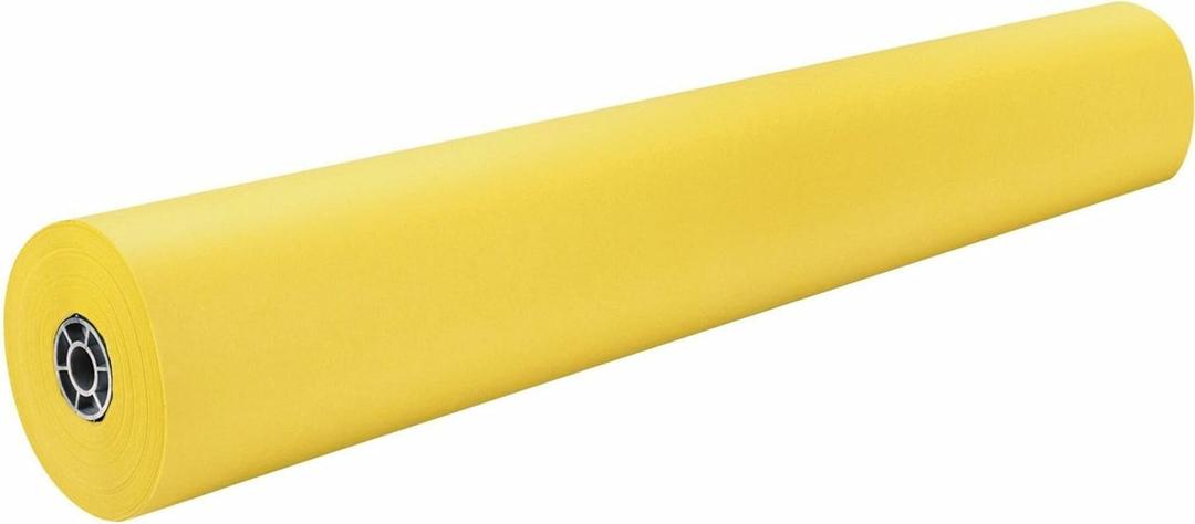 Rainbow Colored Kraft Duo-Finish Paper, Canary, 36" x 1000', 1 Roll