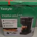 Single Serve Coffee Maker, Iced and Hot Coffee Machine for K Cup & Grounds, Compact Design, 40oz Removable Water Reservoir, 6 to 24 Oz Brew Sizes, Fits 7.3" Travel Mug, Black