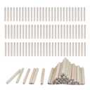 300 Pcs Fluted Wood Dowel Pins 1/4 inch x 2 inch Length, Dowels for Woodworking