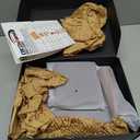 Desktop Speaker Stands Made of Pure Solid Wood, Natural Style, 360 Rotatable Top Plate, Suitable for Medium/Large Tabletop Speakers and Studio Monitors (WalnutBrown Finish_DSS7(7 inch))