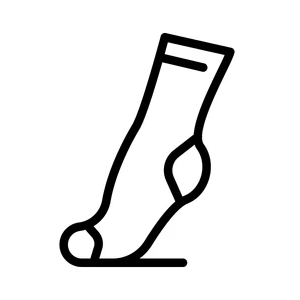 Extra Wide Compression Socks, 3 Pairs