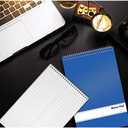 Better Office Products Spiral Steno Pads, 12 Pack, 6 x 9 inches, 80 Sheets, White Paper, Gregg Rule, Assorted Solid Colors (Red, Black, Blue, Green), 12 Steno Notebooks