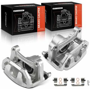 A-Premium Disc Brake Caliper Assembly with Bracket Compatible with Nissan Models - Maxima 2009-2023 V6 3.5L, Sentra 2009-2012 L4 2.5L - Front Driver and Passenger Side, 2-PC Set
