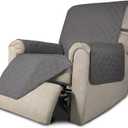 Easy-Going Recliner Chair Slipcover Reversible Sofa Cover Water Resistant Couch Cover Furniture Protector with Elastic Straps for Pets Dog (Recliner 22 inch, Gray/Gray)