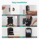 DS10 Pro Keyless Entry Door Lock with APP Control - Fingerprint Electronic Keypad Door Lock, Smart Locks for Front Door, Auto-Lock & One Touch Locking with Bluetooth - Matte Black