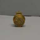 Pasiir Vintage Mini Analog Table Clock, Silent Crown Table Clock with Hand-Painted Metal Body and Battery Operated Non-Ticking Core for Shelf, Living Room, Bedroom, Bedside, Desk