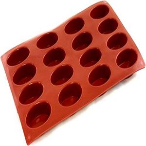 World Cuisine Non-Stick Silicone Mold, Oval 2 pcs