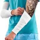 KEMFORD Tattoo Cover Up Sleeves – 1 Pair of Lightweight UV Arm Sleeves for Men & Women – Breathable Fabric for Work, Healing Tattoos, and Sun Protection, M