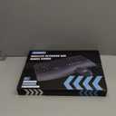 Wireless Keyboard and Mouse Combo, Wave Keys Full-Sized Ergonomic Keyboard with Cushioned Plam Rest, Phone Holder, Comfortable Natural Typing, 2.4G Cordless Set for Computer, Laptop, PC, Mac, Windows (Black)