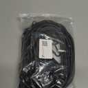 8 Pcs 48 Inch Adjustable Carabiner Bungee Cords with Hooks, Easy to Adjust from 7" to 48", Black Bungee Straps with UV-Resistance & Superior Elasticity for Cargo, Bike, Luggage, Carts, Truck, etc