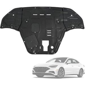 Engine Splash Shield Guard Heavy-Duty PVC for Hyundai Sonata 2020-2023 (Not fit Hybrid) Skid Plate w/Service Holes, Vent Design & Extended Cover- Rustproof