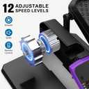 VIVURN-018 Under Desk Elliptical 12 Speed 5 Modes Mini Motorized Leg Exerciser While Sitting for Seniors As Seen on TV with Non-Slip Mat Quiet & Portable Electric Pedal Exerciser for Home and Office