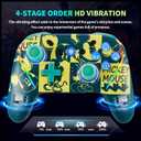 NBCP For Switch Wireless Gaming Controller ,Compatible with PC Switch/Lite/OLED, Switch 2, Android & iOS - with 2 Macro Buttons,Motion sensing,Adjustable dual vibration, TURBO,Drift repair,1000Hz Polling, 7-Color RGB Light (Micky Mouse -Green)